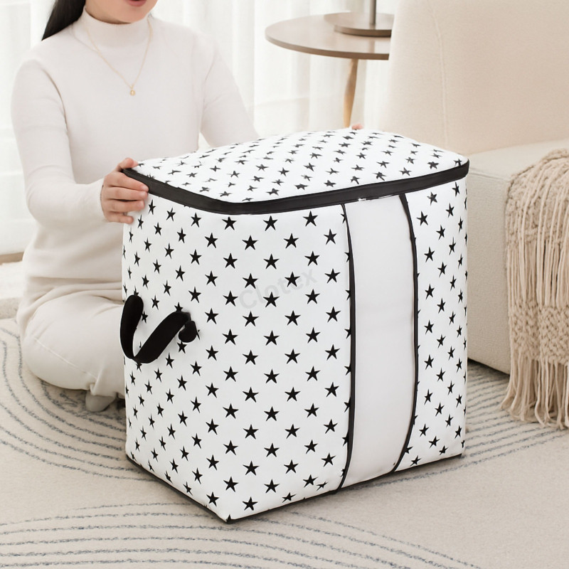 (২ পিস) Star Printed Quilt Storage Bag