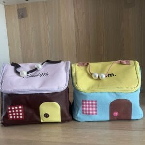 Large-Capacity House-Shaped Cosmetic Bag – Travel Makeup & Skincare Organizer