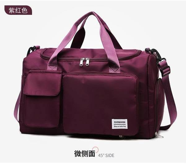 Waterproof Travel & Gym Bag – Deep Purple