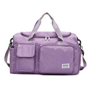 Waterproof Travel & Gym Bag – Light Purple