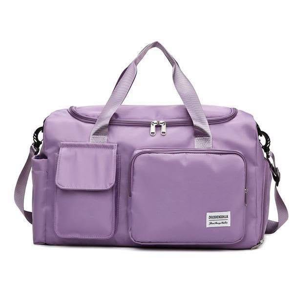 Waterproof Travel & Gym Bag – Light Purple