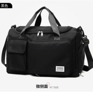 Waterproof Travel & Gym Bag – Black