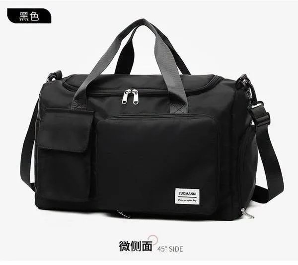 Waterproof Travel & Gym Bag – Black