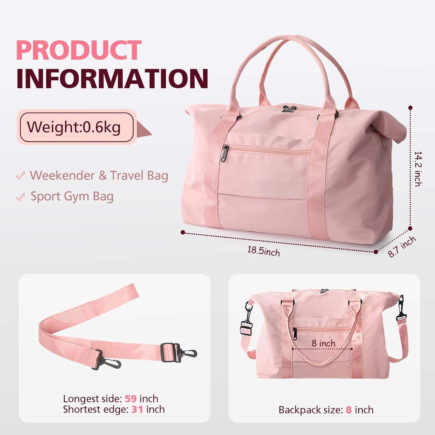 Waterproof Travel Duffle & Weekender Bag - Image 4