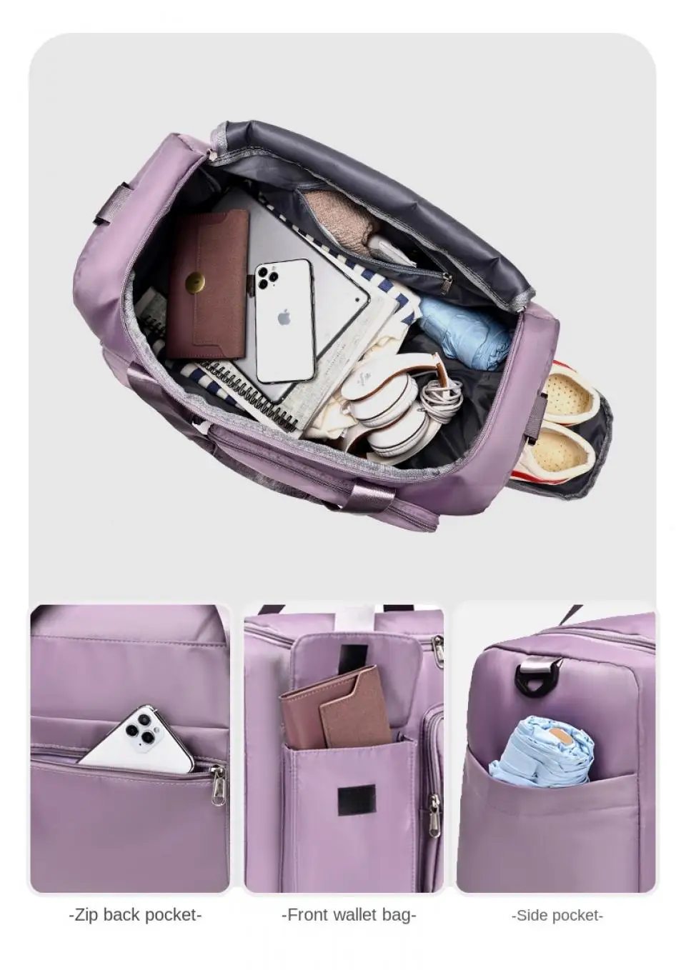 Travel & Gym Bag – Waterproof | Large Capacity 20–22L - Image 2