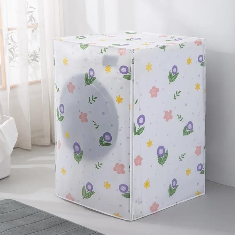 (Front Loading) Waterproof Washing Machine Cover – High Quality PEVA - Image 3