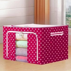 Premium Oxford Fabric Metal Box Storage Organizer